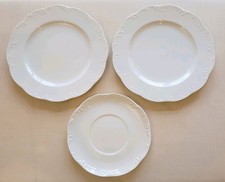 2x Rosenthal ClassicRose Monbijou Weiß Kuchen/ Frühstücksteller +1 x Unterteller