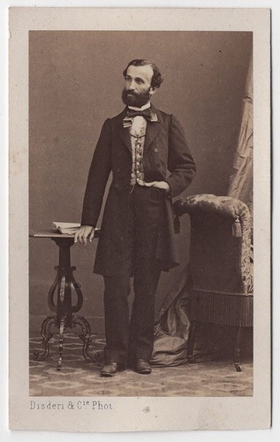 1860er cdv eleganter herr - eleganter,