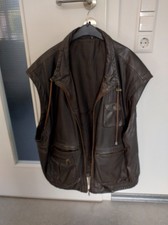 LEDERWESTE / ärmellose Lederjacke / Weste 56