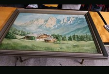  Ölgemälde Alpenlandschaft