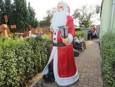 Weihnachtsmann lebensgroß 1,75m Lampe Weihnachtsfigur Weihnachten Santa Deko