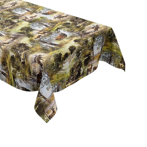 Wachstuch tischdecke jagdmotiv - wachstuch,
