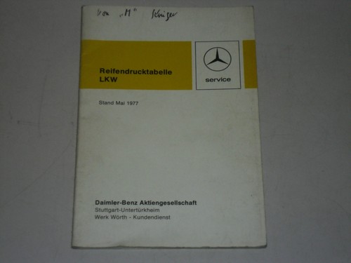 Tabellenbuch reifendruck - tabellenbuch,