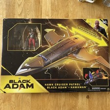 DC Black Adam Hawk Cruiser Patrol mit Black Adam & Hawkman Figuren Neu Sealed