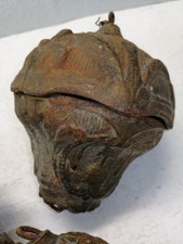 3 Antike Lampengewichte Gegengewichte Gusseisen Gewichte  Petroleumlampe 