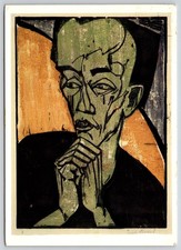 Postcard Erich Heckel Self