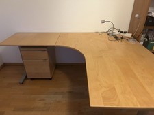 Schreibtisch Computertisch Eckschreibtisch Bürotisch Holz Massiv