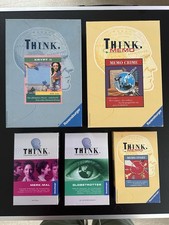 5x THINK Ravensburger ®️Spiel Spiele Konvolut Krypt II Merk-Mal Memo Crime Story