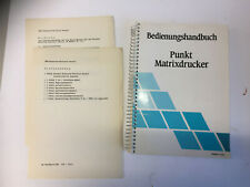 Originales Handbuch EPSON "Punkt Matrixdrucker" (LX86?) + Info Vertrieb Robotron