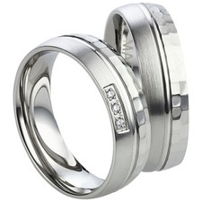 Ring Freundschaftsringe Partnerringe Verlobungsringe Edelstahl Silber mit Gravur