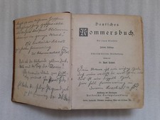 Deutsches Kommersbuch 1908 KStV Brisgovia Freiburg viele Einträge Studentika