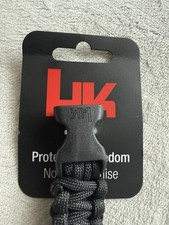 Paracord Armband Heckler und Koch Tactical Größe M!Neu!!Schwarz!!Militär,Polizei