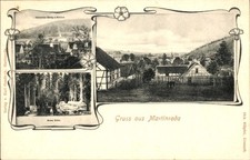 Ak Martinroda im Thüringer Wald, Burg, Ortsansichten - 10949834