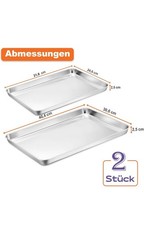 Backblech aus rostfreiem