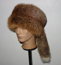 Fuchs Pelz Mütze Echtfell