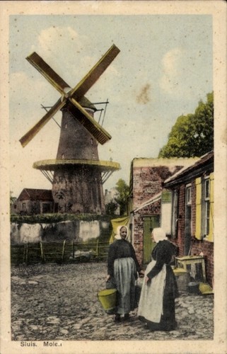 Sluis zeeland niederlande - ak,