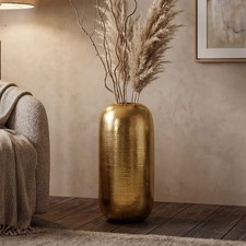 Vase 75cm Aluminium Gold