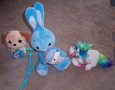 3 Kuscheltiere Kikaninchen, Fur Real Friends Hund, Einhorn