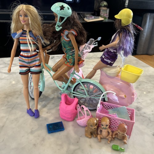 Barbie puppen rosa roller - puppen,