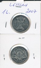Latvia / Lettland [M32] - 1 Lats 2007 UNC - Owl Fibula