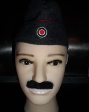 SCHIFFCHEN MÜTZE - WH M38 - LUFTWAFFE PANZER - WOLLE GRAU - GR.58 - ALTE REPRO A