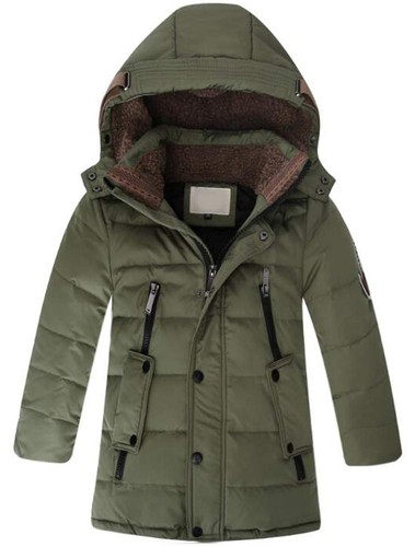 Jungen winterjacke mit kapuze - jungen,