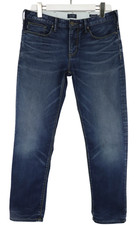 ARMANI JEANS J06 Slim Jeans Herren EU 32 Fade Effect Whiskers Zip Fly Stretch