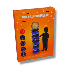 Avex Halloween folieballon pilaar "Spin" Deko Mottoparty 160cm stehend Ballon