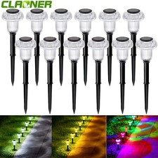 4-12x LED Solarleuchte Außen Solar Pilzlampe Solarlampe Gartenleuchten Garten