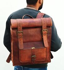 Messenger Rucksack Leder Reiserucksack Braun Vintage Neu Herren Tasche