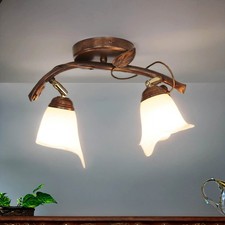 Deckenleuchte Shabby Braun