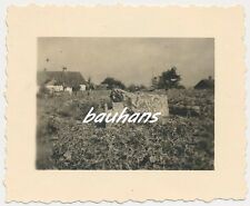 Foto Russland-Feldzug Bunker-Geschütz-unter Tarn/Camo 2.WK (t216)