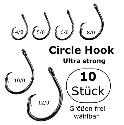 Circle hook 4 0 12 - st, 4/0-12/0