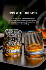 360° drehbares Whiskyglas