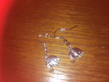 1 P Ohrringe  Elefant silberfarben (11656)