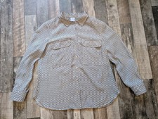 Bluse MADELEINE Langarm Beige Creme  Muster Gr. L 44 NEU Viskose 