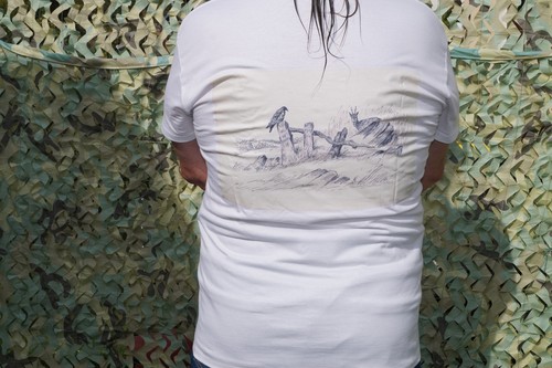 Shirt mit reh greifvogel - mit,