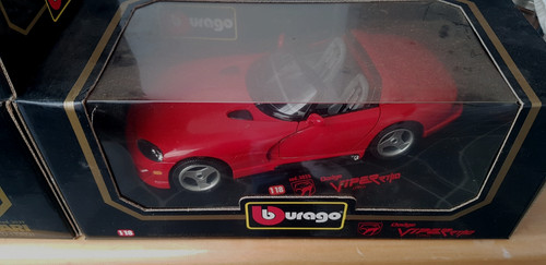 Bburago dodge viper 1 18 - bburago, rt/10