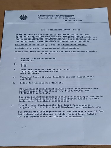 Tüv gutachten leistritz l59 - tÜv,