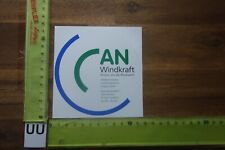 Alter Aufkleber Umweltschutz Naturschutz WINDKRAFT Windrad AN Bremen