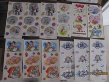 12x Diddl verschiedene Stickerbogen ** Jeanette ** (Flügel-Duft,Tattoo usw.)
