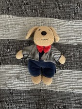 Sterntaler Spieluhr Hund braun/blau /rot ca 26 cm Mozart‘s Lullaby….. RAR