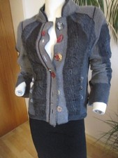 ELISA CAVALETTI WOLLJACKE GR.M BLAU-GRAU