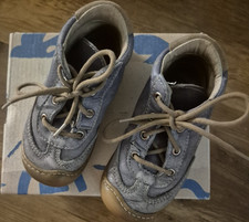 PEPINO blaue Leder-Halbschuhe