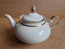 Antike Hutschenreuther Hohenberg Teekanne m. Goldrand Teapot Bavaria 22459