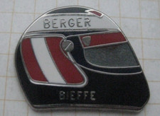 FAHRERHELM  / G. BERGER  / BIEFFE / F1  MOTORSPORT ............ Auto-Pin (113e)