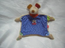 SIGIKID Schmusetuch Kuscheltuch  MAUS PICCI POLINI blau braun mit Halstuch 48932