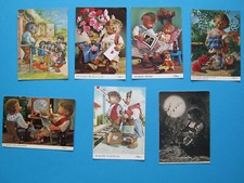 7 alte Mecki-Postkarten