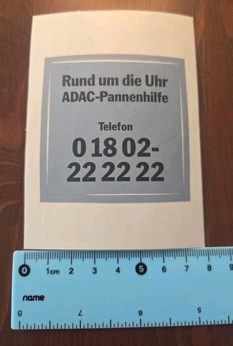 Adac aufkleber plakette - plakette, *