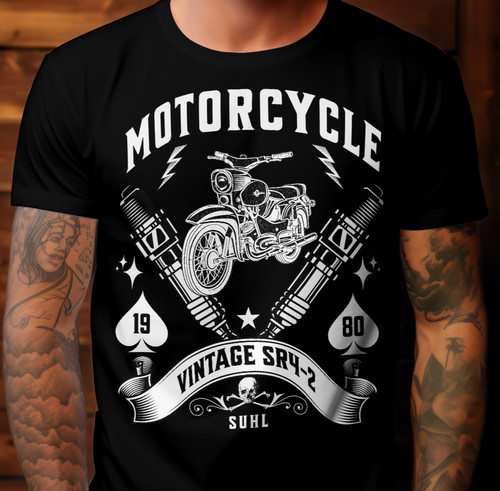 Ddr moped shirt star - moped, sr